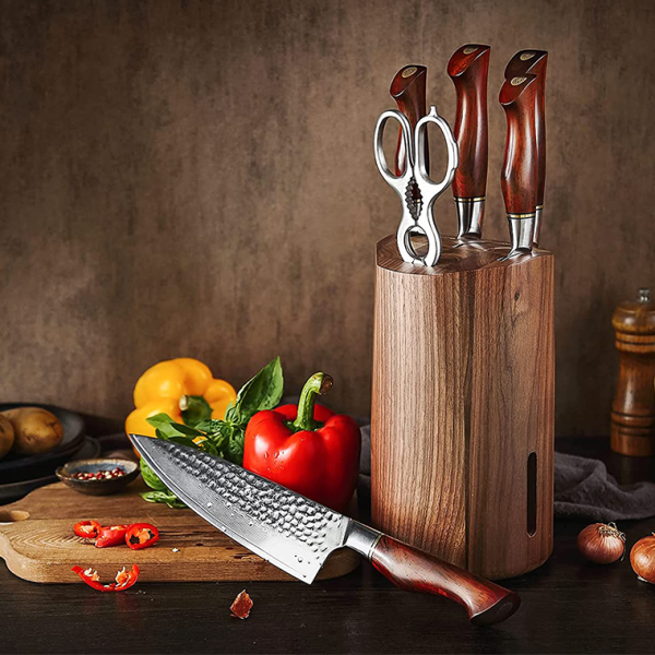 kitchen knives Set With Block - Image 3